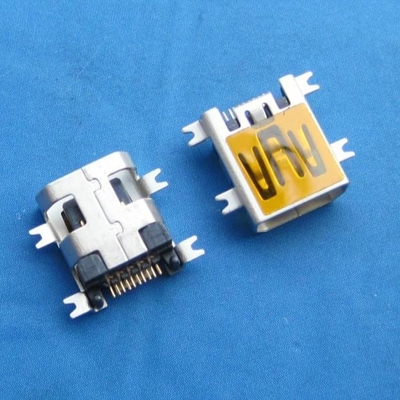 上海miniUSB AB type 10pin 母頭 沉板2.10mm