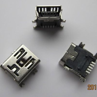 上海miniUSB B type 5pin (Soldering feet: SMT, Housing: SMT)