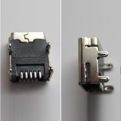 上海miniUSB Female 5pin (Soldering feet: SMT, Housing: DIP)