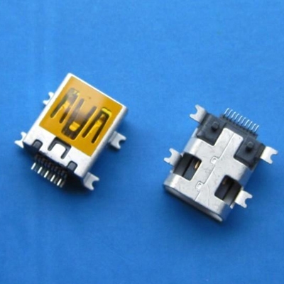 上海miniUSB AB type 10pin Female (Soldering feet: SMT, Housing: SMT)